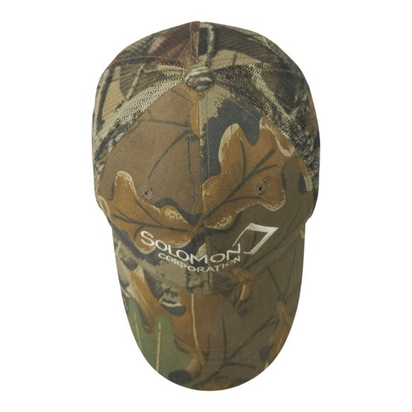 Solomon Corporation Mesh Camo Strapback Cap Hat Trucker Hunting Baseball - Picture 6 of 14